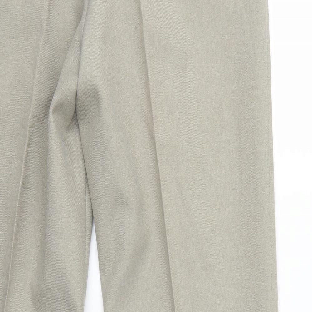 Farag Womens Green Trousers Size 34 L30 in