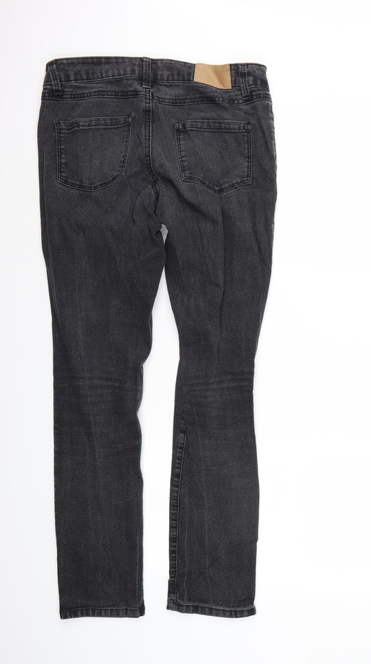 Dorothy Perkins Womens Black Straight Jeans Size 8 L29 in