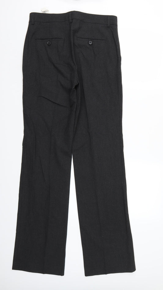 Zara Womens Grey Trousers Size 36 L35 in