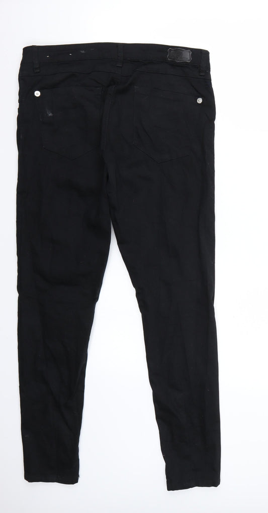 George Womens Black Skinny Jeans Size 40 L30 in