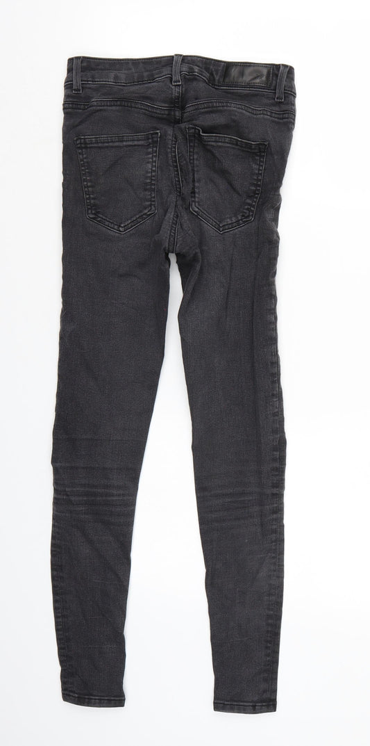 Never denim Womens Black Straight Jeans Size XS L25 in