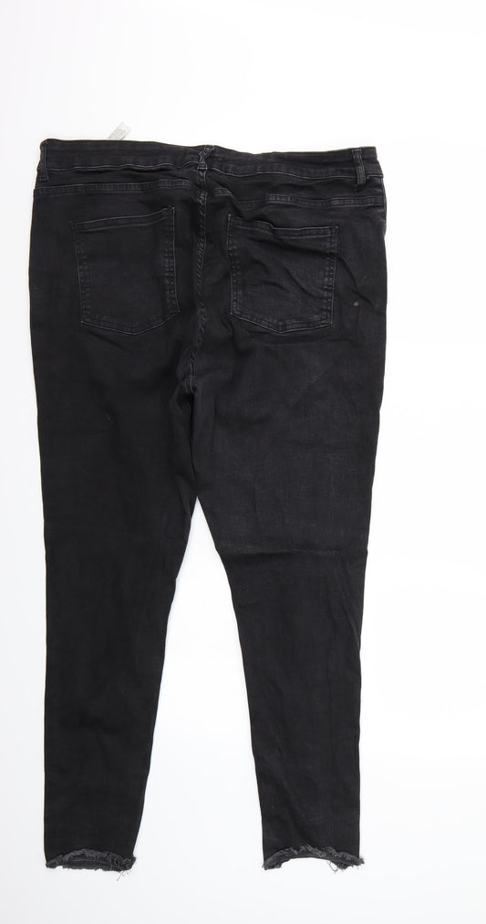 Even & Odd Womens Black Straight Jeans Size 36 L28 in