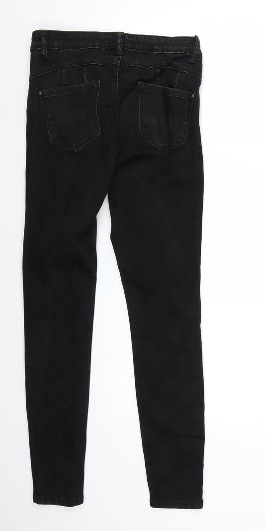 Denim & Co. Womens Black Skinny Jeans Size 10 L27 in