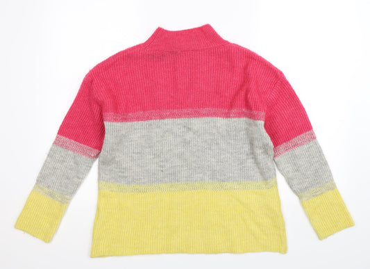 M&Co Womens Multicoloured Knit Pullover Jumper Size 12