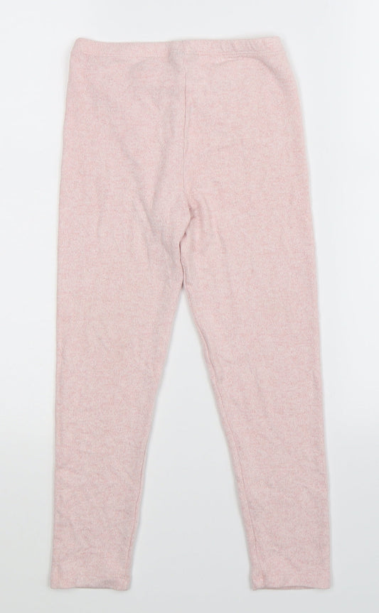 Matalan Girls Pink Solid Cami Pyjama Pants Size 7 Years