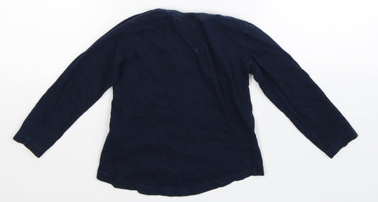 Crafted Girls Blue Basic T-Shirt Size 2-3 Years