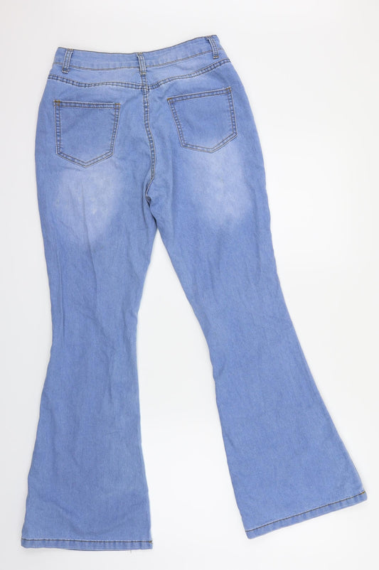 Urbanic Womens Blue Flared Jeans Size S L28 in