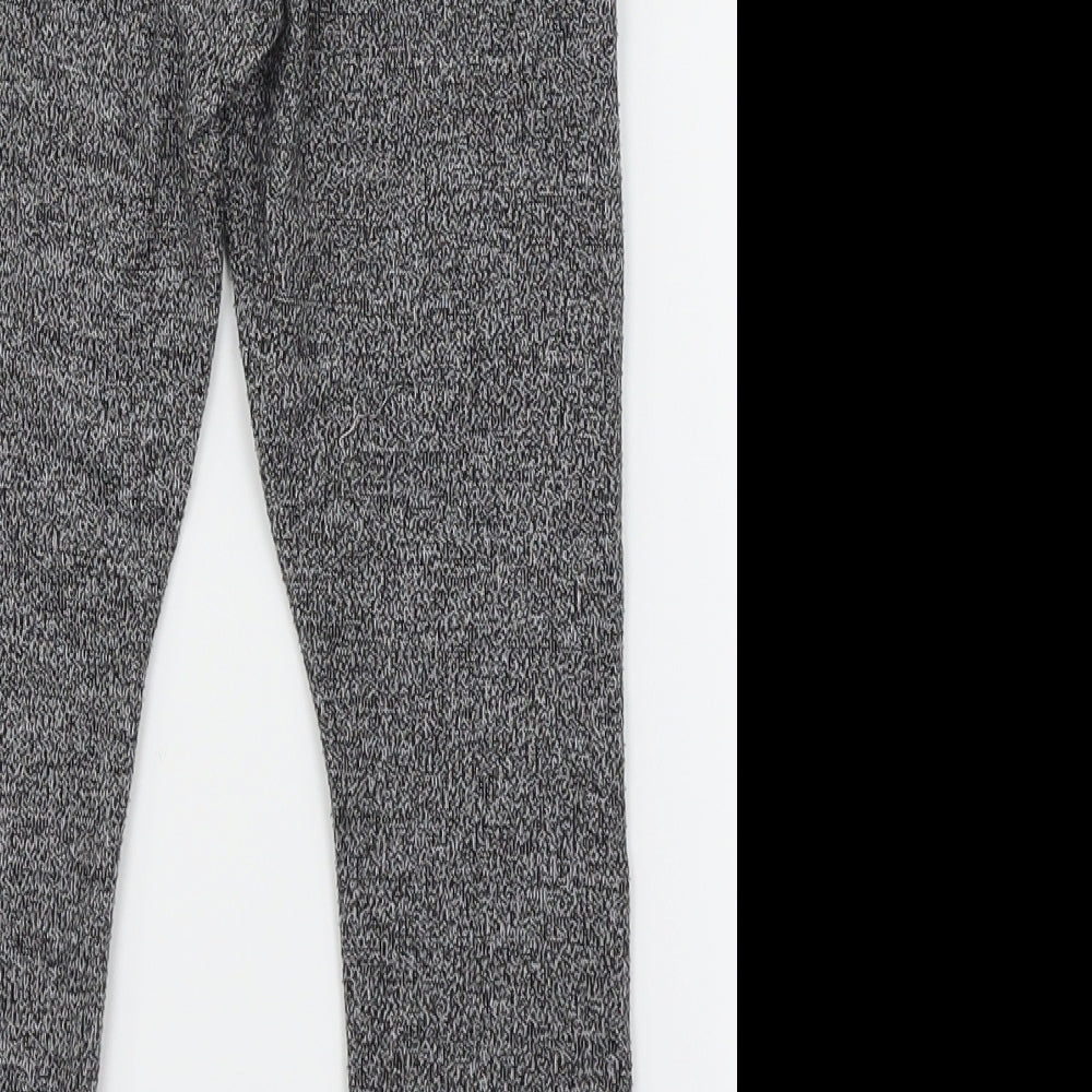 Brand and care label for Next girls’ grey knit sweatpants, size 6, years