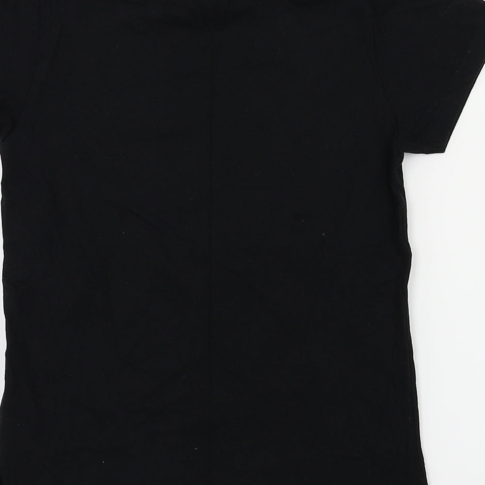 Brand and care label for Batman boys’ black pullover casual, size 8-9, years
