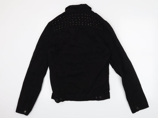 Preworn Womens Black Jacket Coat Size M