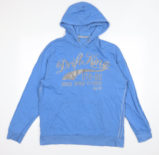 Preworn Womens Blue Pullover Hoodie One Size