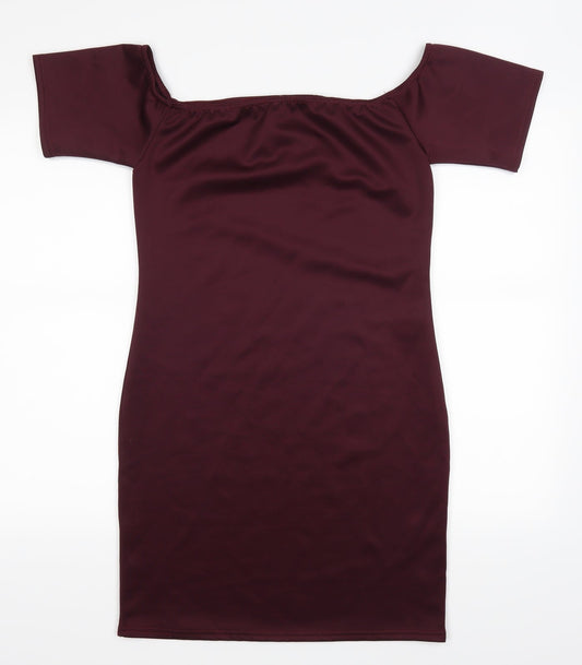 PRETTYLITTLETHING Womens Red Bodycon Size 12