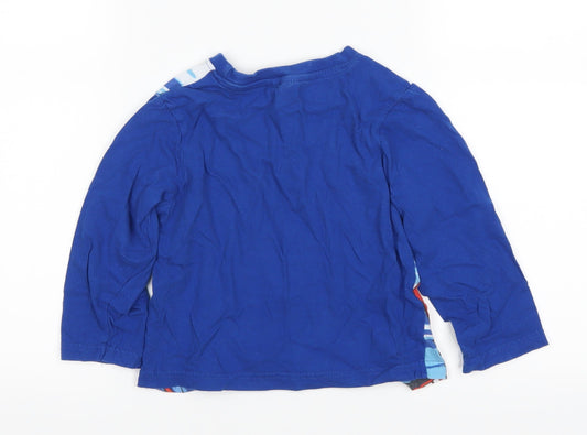 Pep & Co Boys Blue Basic T-Shirt Size 2-3 Years