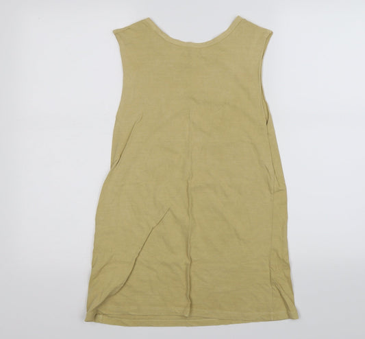 Miss Selfridge Womens Yellow Basic Tank Size 10 - dakota