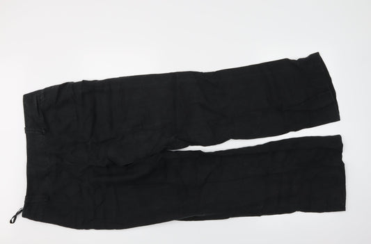 Amphora Womens Black Trousers Size 12 L30 in