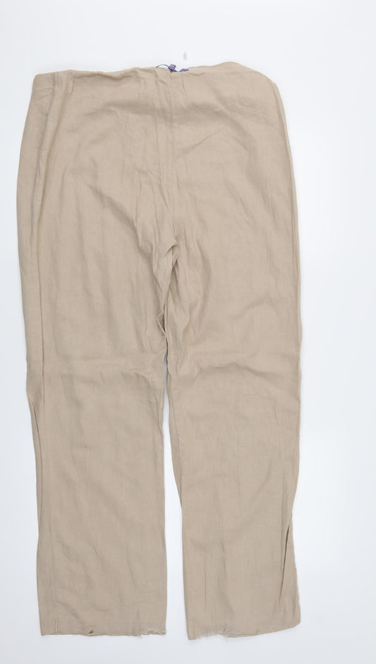 Autonomy Womens Beige Trousers Size 16 L29 in
