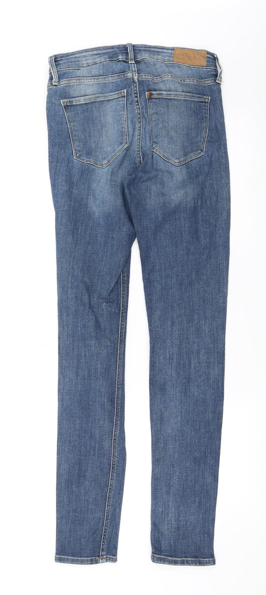 H&M Womens Blue Skinny Jeans Size 28 in L31 in