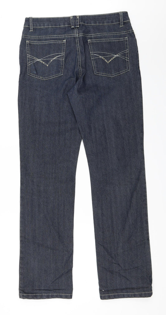 Outfit Fashion Womens Blue Straight Jeans Size 31 in L32 in
