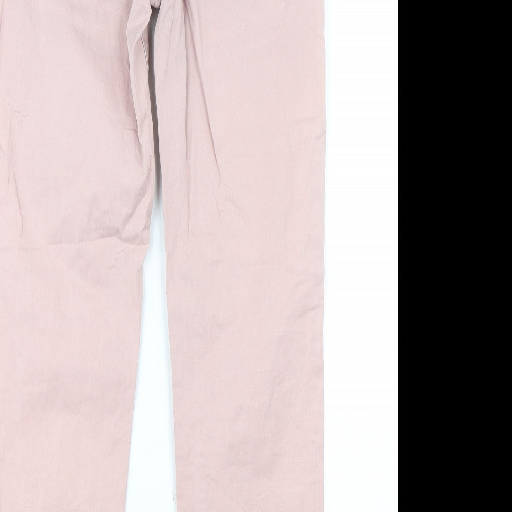 Preworn Womens Pink Chino Trousers Size 30 in L27 in
