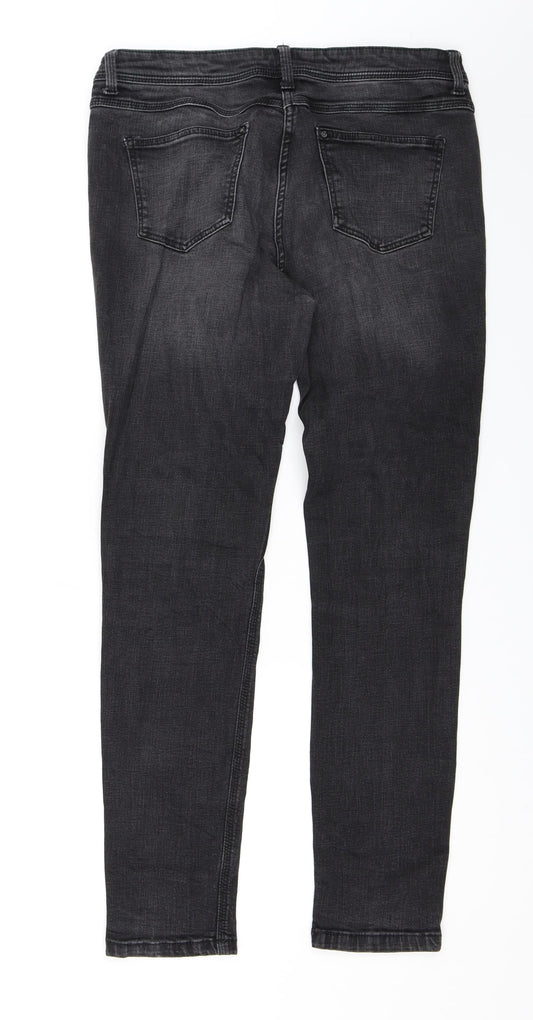 Yessican Womens Black Skinny Jeans Size 34 in L30 in