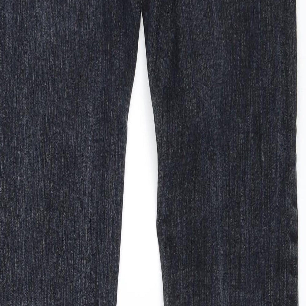 Brand and care label for Revers women’s black straight jeans, size UK 26, in, 31-inch leg