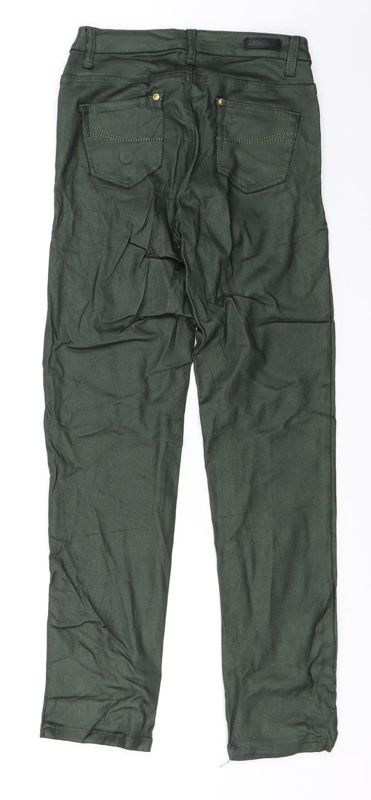 Jet Liue Womens Green Skinny Jeans Size 36 in L30 in - Wet Look