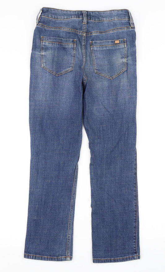 F&F Womens Blue Straight Jeans Size 8 L24 in