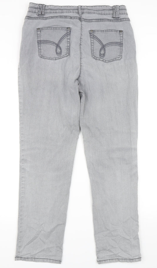 Bexleys Womens Grey Straight Jeans Size 32 in L30 in
