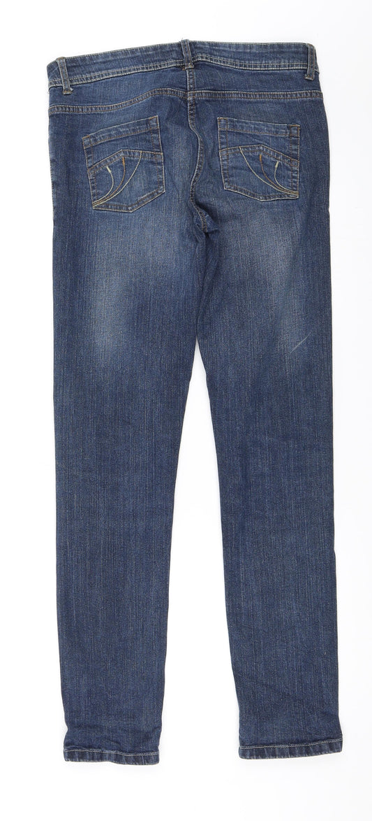 Cecilia Classics Womens Blue Skinny Jeans Size 8 L31 in