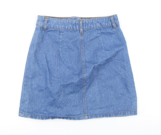 Miss Selfridge Womens Blue A-Line Skirt Size 6
