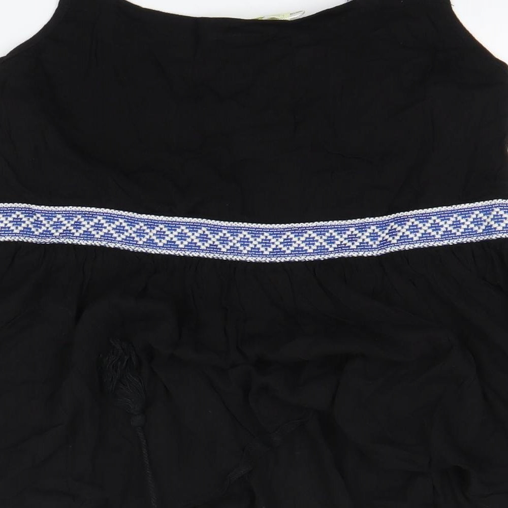 Love & Other Things Womens Black Basic Tank Size S