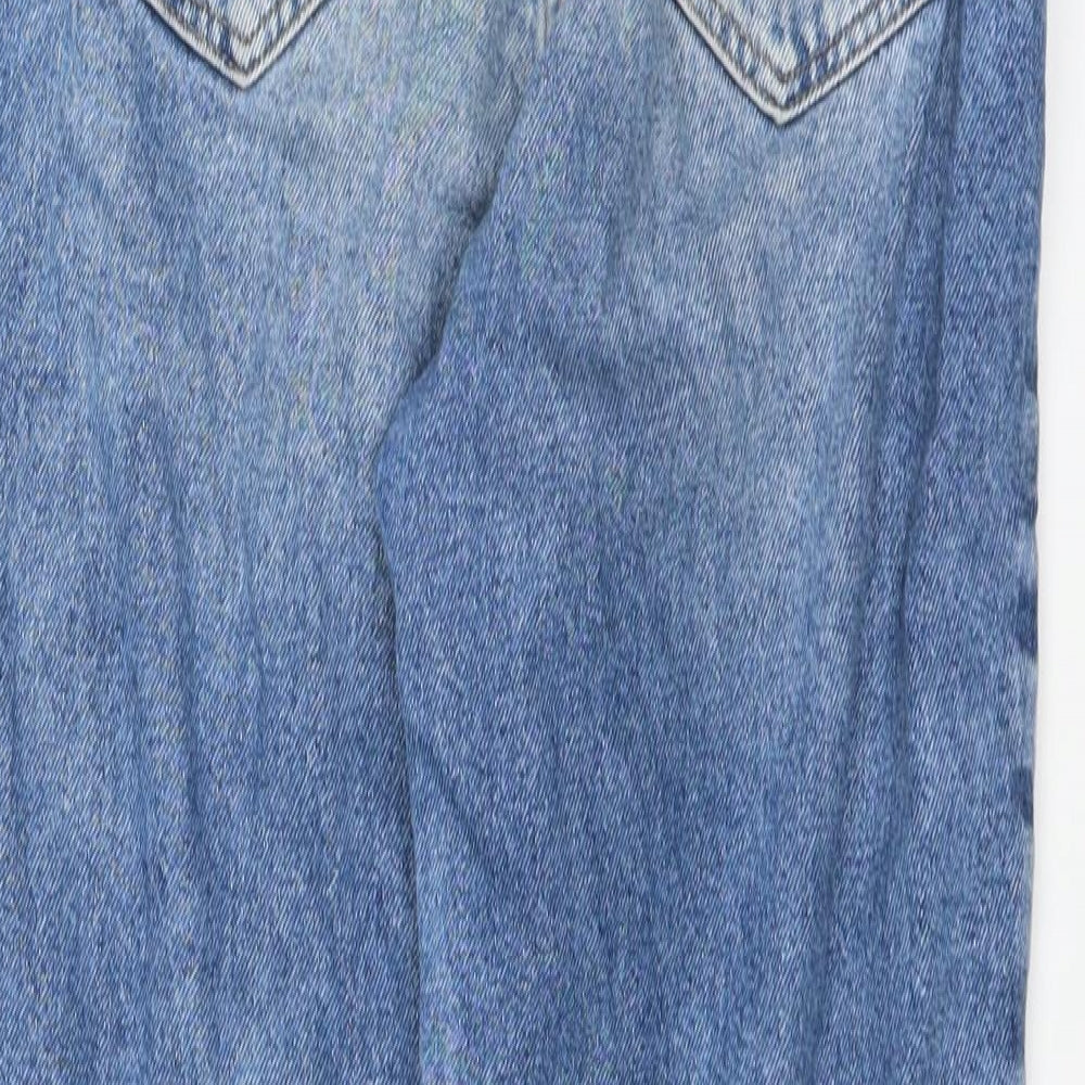 DENIMCO Womens Blue Straight Jeans Size 10 L30 in