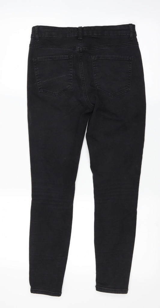 DENIMCO Womens Black Skinny Jeans Size 12 L25 in