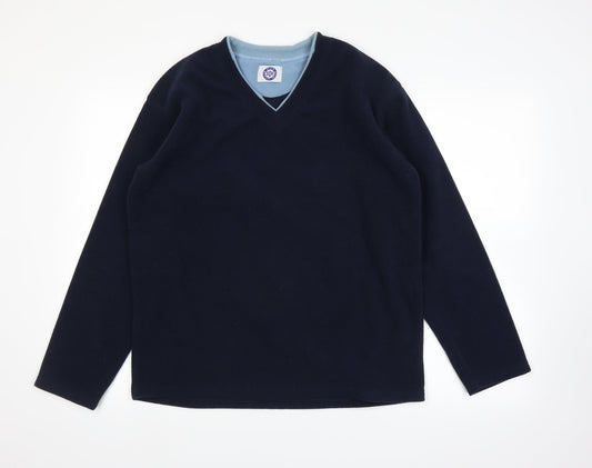 sqv Mens Blue Pullover Jumper Size S