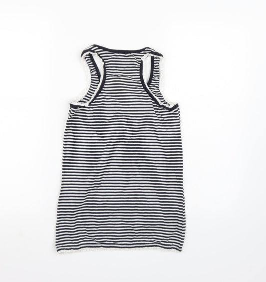 Five seasons Womens Blue Striped Camisole Tank Size S