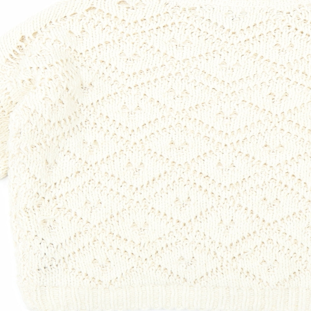 Primark Girls Ivory Pullover Jumper Size 10-11 Years