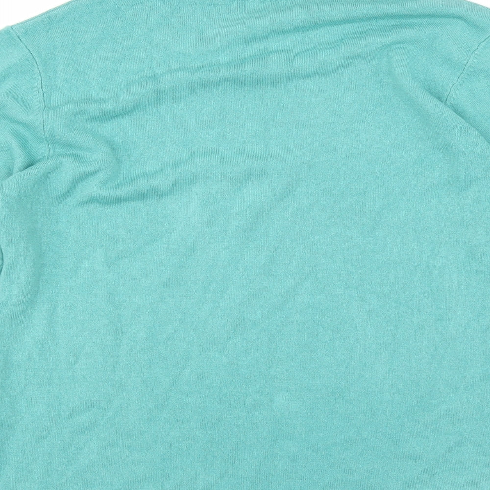 Preworn Womens Green Pullover Jumper Size 14