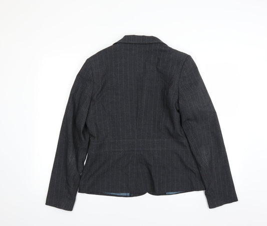 Autonomy Womens Grey Striped Jacket Suit Jacket Size 14