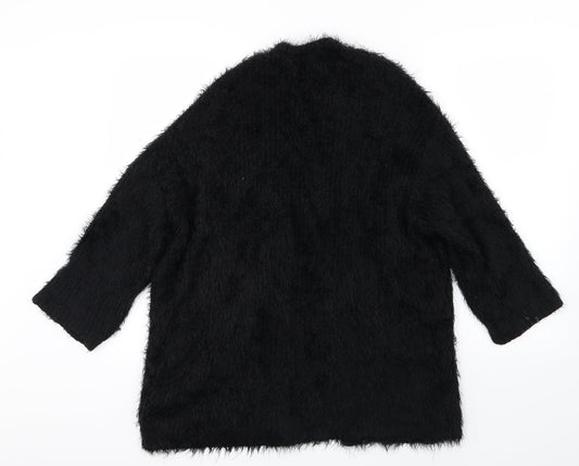 H&M Womens Black Knit Cardigan Jumper Size XS