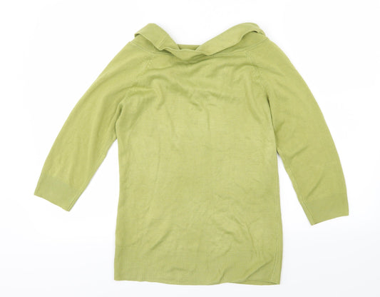 Marks and Spencer Womens Green Knit Pullover Jumper Size 10