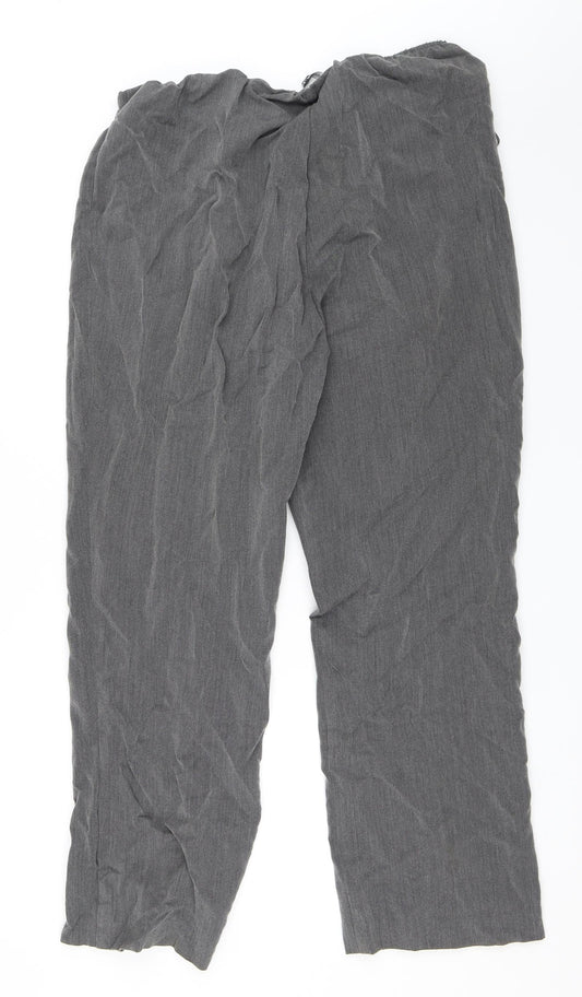 Preworn Womens Grey Trousers Size 18 L29 in