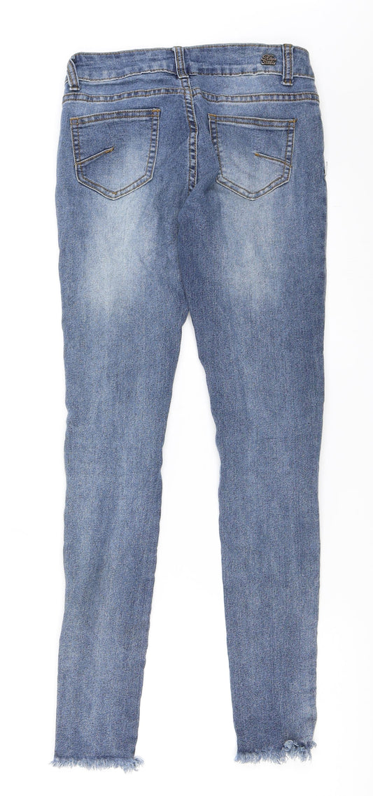 Roma Studio Womens Blue Denim Skinny Jeans Size S L28 in