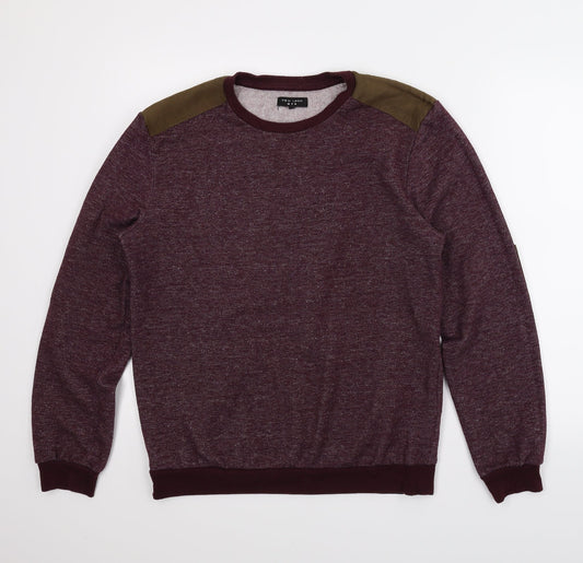 New Look Mens Purple Pullover Jumper Size M