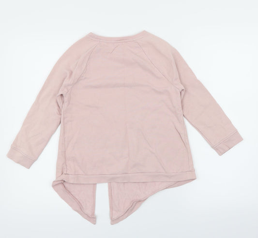 NEXT Girls Pink Pullover Sweatshirt Size 8 Years