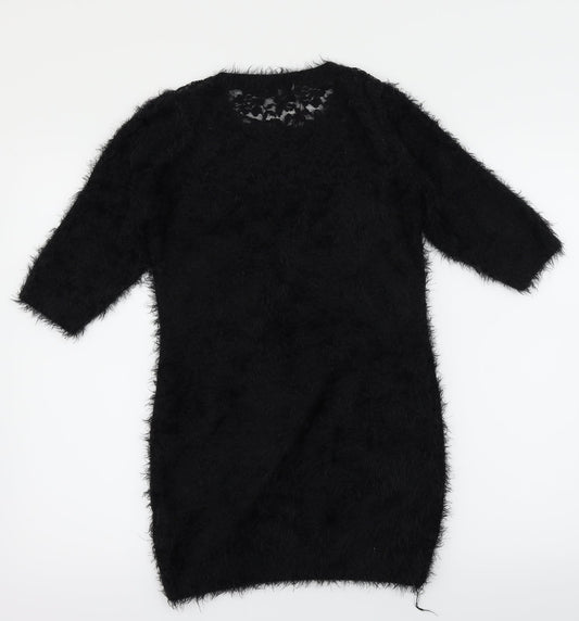 New Look Womens Black Pullover Jumper Size 12