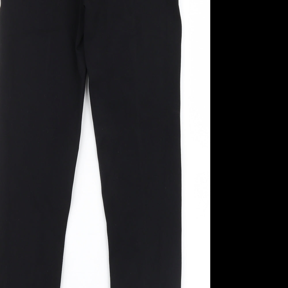 Papaya Womens Black Trousers Size 10 L26 in