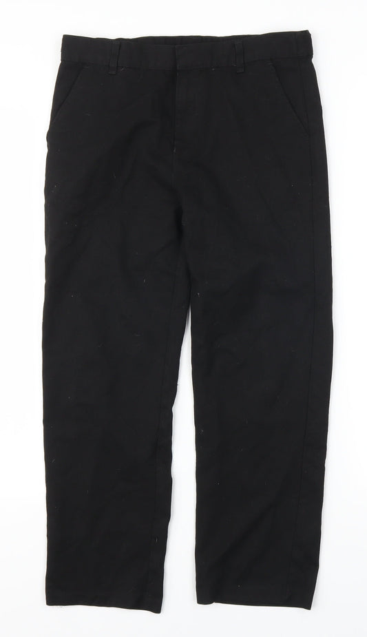 Additional front view of F&F boys’ black dress pants trousers, size 9-10, years