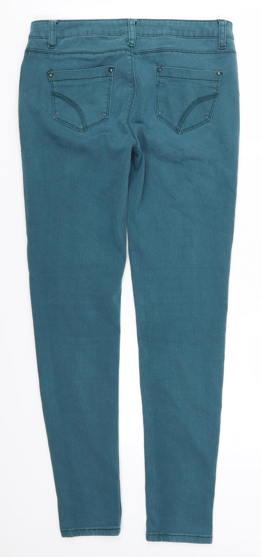 Denim Co Womens Blue Denim Skinny Jeans Size 10 L28.5 in