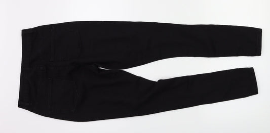 Boohoo Womens Black Denim Skinny Jeans Size 8 L26 in