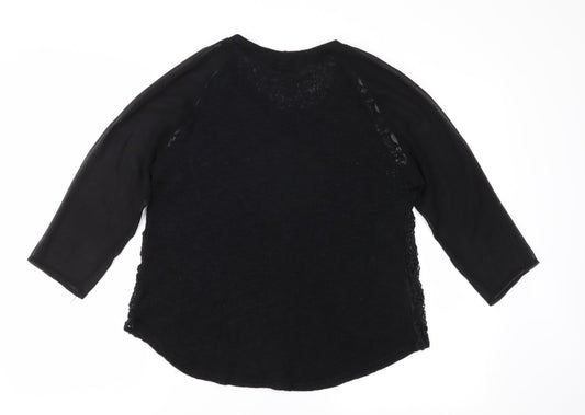 Pins & Needles Womens Black Knit Pullover Jumper Size M
